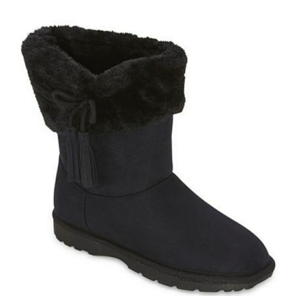 Arizona Little Girls Anna Flat Heel Color Black Size 1 - Picture 1 of 7